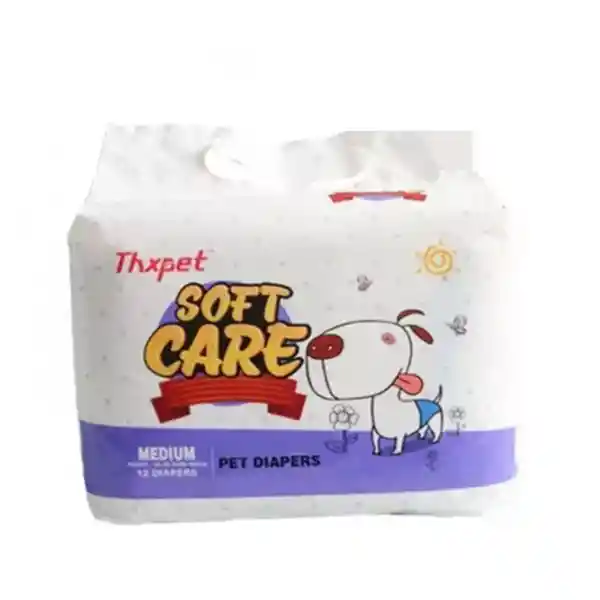 Thxpet-pañales De Mascotas Desachables Medium-12 Unidades