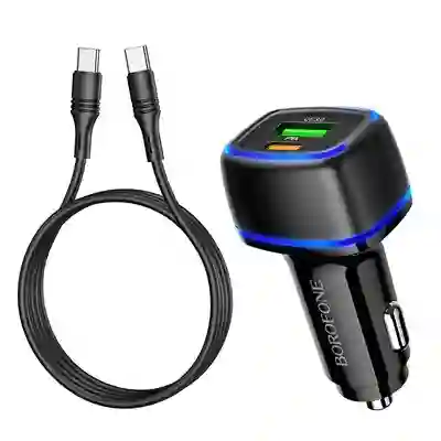 Cargador Tipo C Para Auto Doble Entra Usb/tipo C 20w