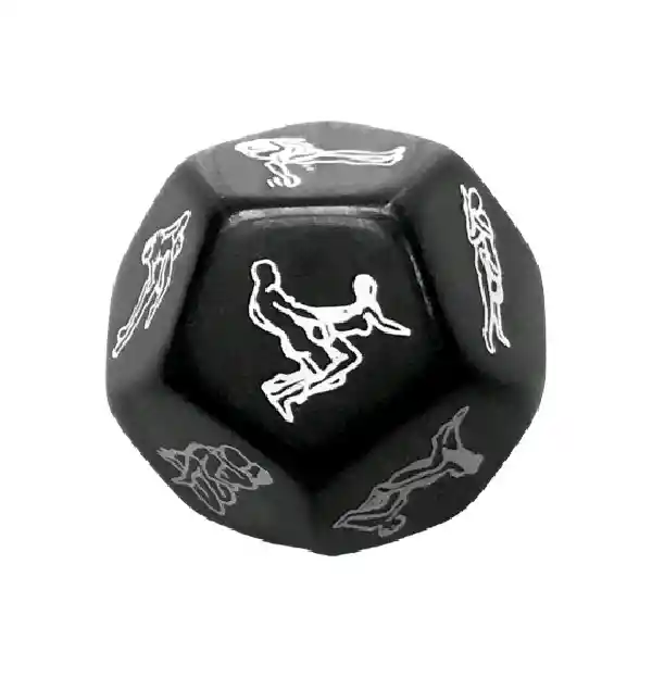 Dados Eróticos 12 Posiciones Negro