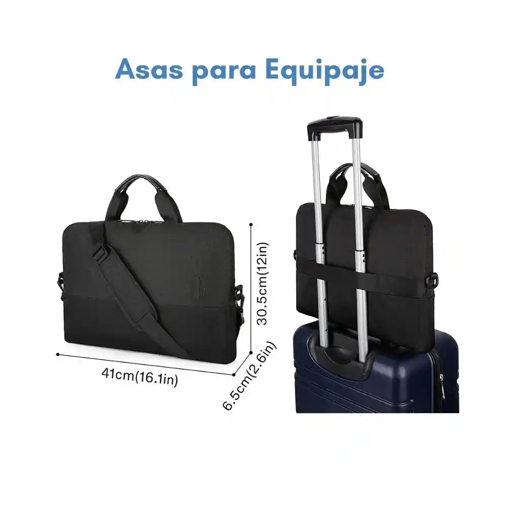 Bagsmart Bolso Computador Slim Para 15.6''- Negro