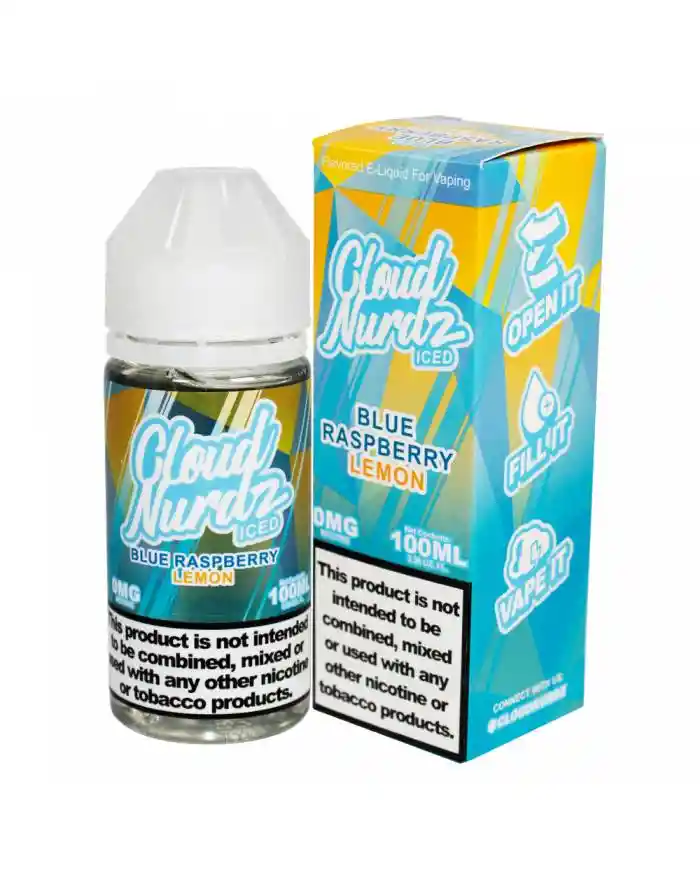 E-liquid Líquido Vaporizador Cloud Nurdz 100ml 6% - Blue Raspberry Lemon