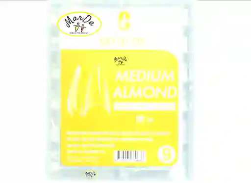 120 Tips Soft Gel Medium Almond Clara Colors #9