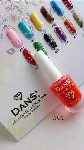 Acuarela Esmalte Permanente Tinta Dans 10 Ml Codigo N°1