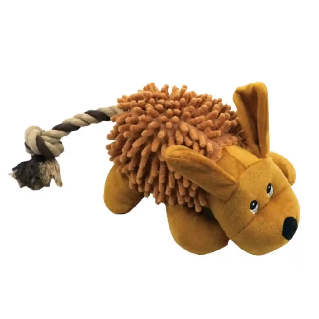 Juguete De Peluche Para Perros/ Perro Con Cola De Cuerda: