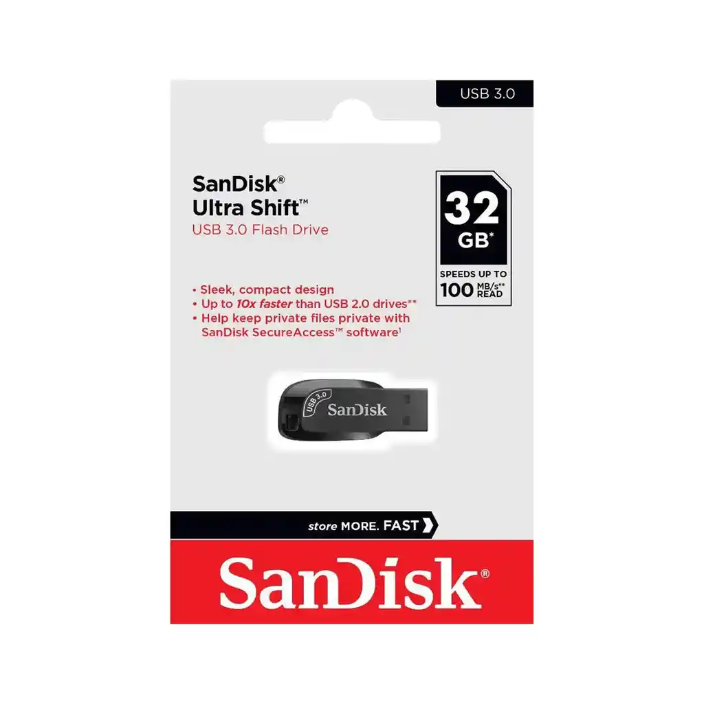 Pendrive Sandisk 3.0 Ultra Shift 32gb