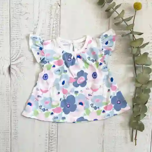 Blusa Lucia Celeste Talla 6 Años