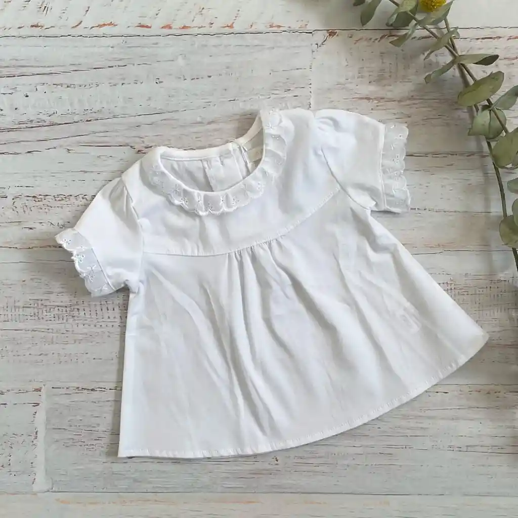 Blusa Lucia Broderi Talla 3/6 Meses