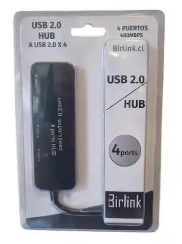 Birlink Hub Usb 2.0 A 4 Puertos Usb 2.0