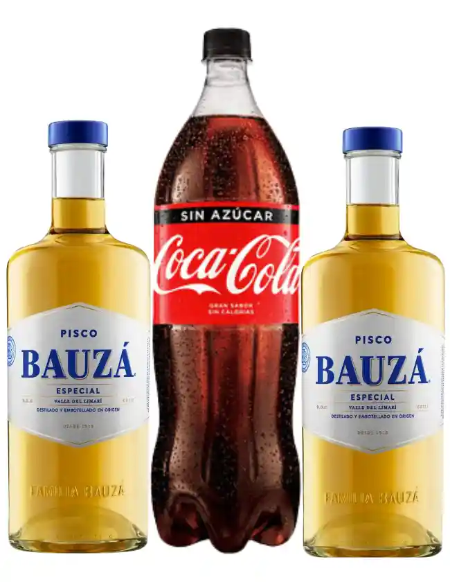 2 Bauza 35° 750cc / Coca Cola Zero 1,5