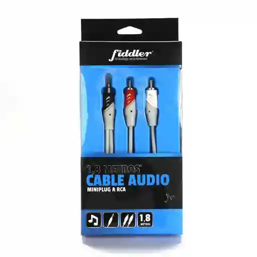 Cable Audio Mini Plug A Rca