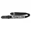 Correa Para Guitarra Con Punteras De Cuero Guitar Solutions Gs01-iron, Iron Maiden