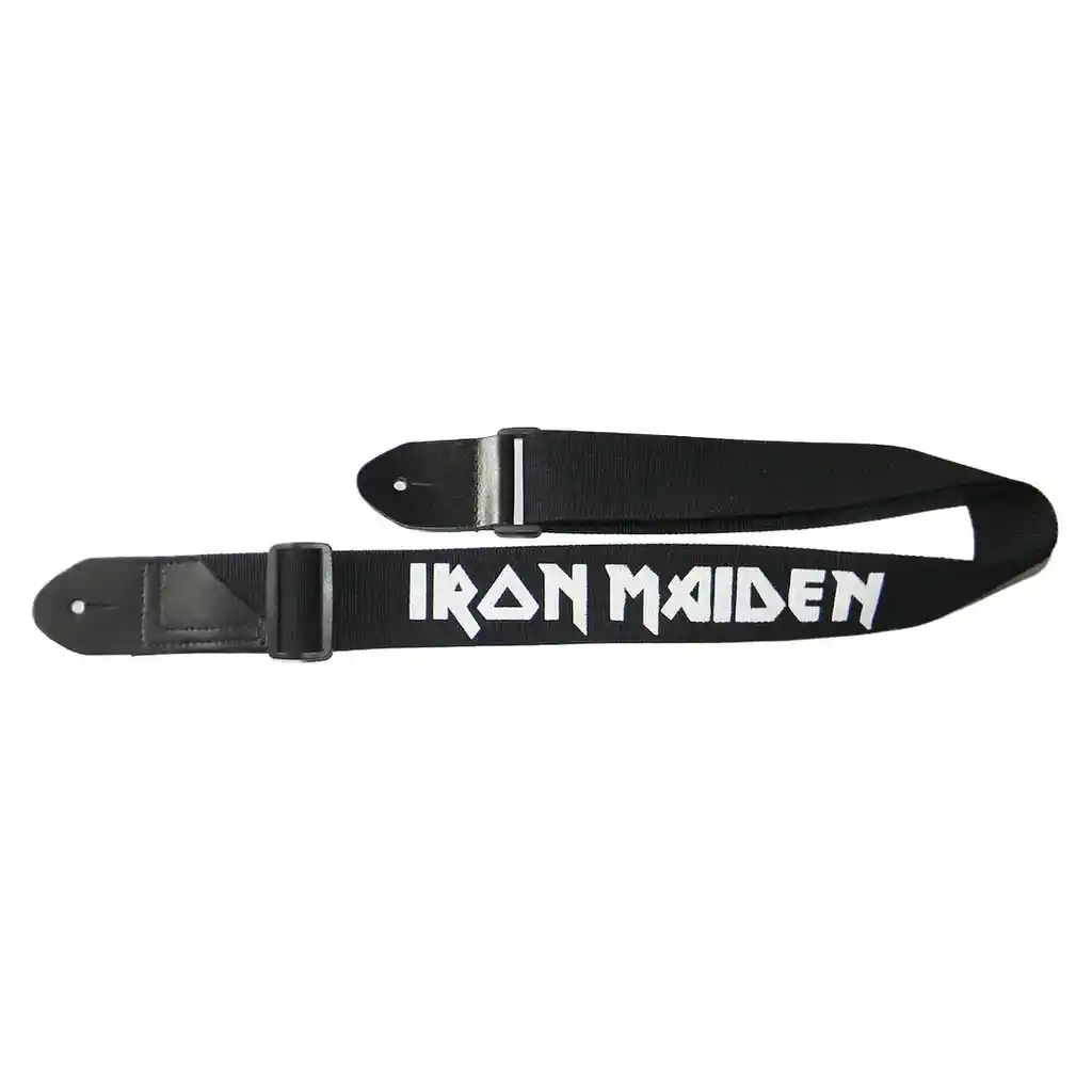 Correa Para Guitarra Con Punteras De Cuero Guitar Solutions Gs01-iron, Iron Maiden