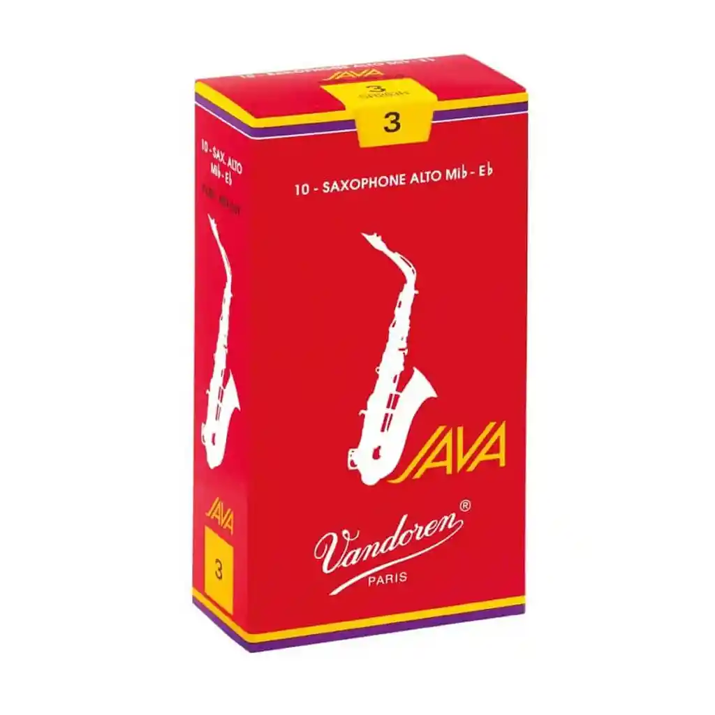 Set De Cañas Para Saxo Alto Vandoren Java Red Sr263r, N°3