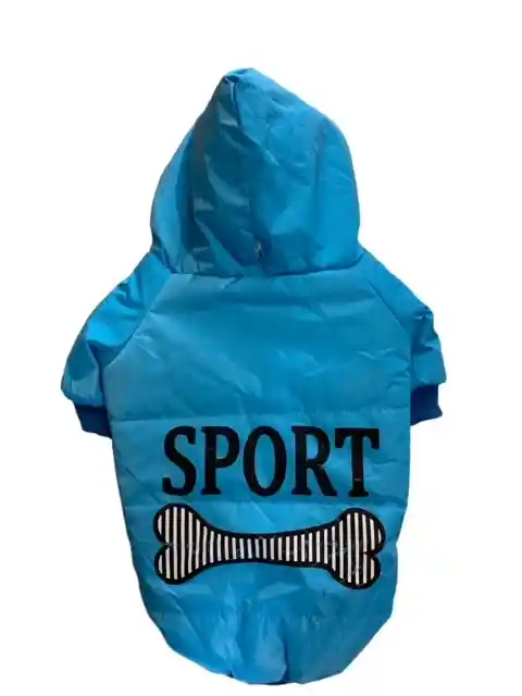 Ropa Parca Sport Celeste Pequeña Para Perro