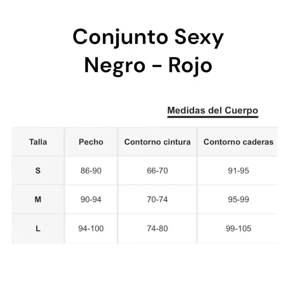 Disfraz Sexy - Talla S