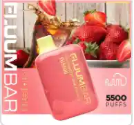 Vaper Fluum Bar 5500 Puffs Sin Nicotina Piña Colada De Frutilla