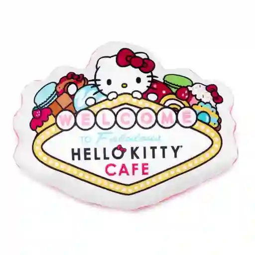 Cojín Hello Kitty Café Las Vegas (blanco) Sanrio Original