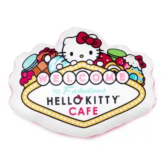 Cojín Hello Kitty Café Las Vegas (blanco) Sanrio Original