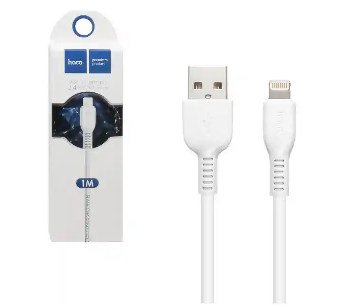 Cable Hoco X20 Usb A Lightning 1m Blanco