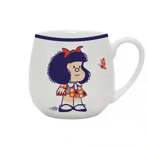 Tazón De Loza Redondo Mafalda Mariposa
