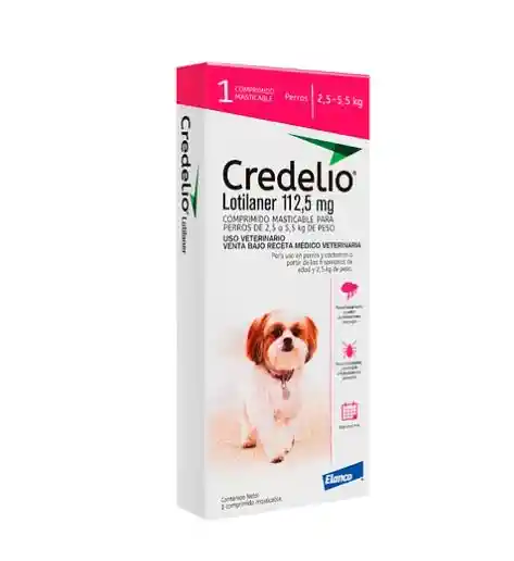 Elanco · Antiparasitario Credelio 2.5 A 5.5 Kg