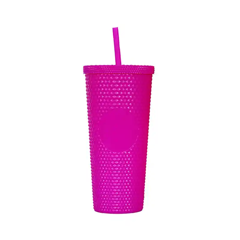 Vaso Tumbler Venti Con Bombilla 700ml Rosa