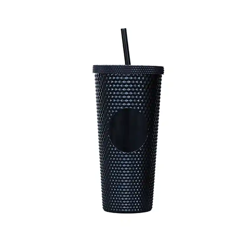 Vaso Tumbler Venti Con Bombilla 700ml Negro