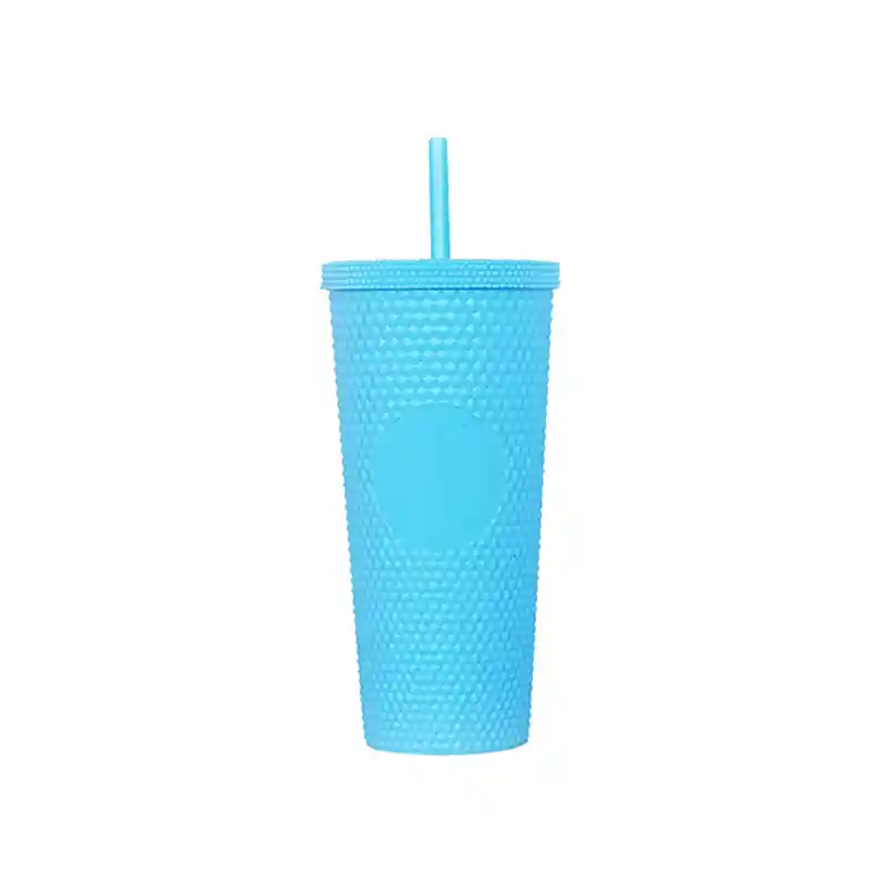 Vaso Tumbler Venti Con Bombilla 700ml Azul