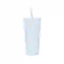 Pack 2 Vasos Blanco Tumbler Venti Con Bombilla 1000ml / 700ml