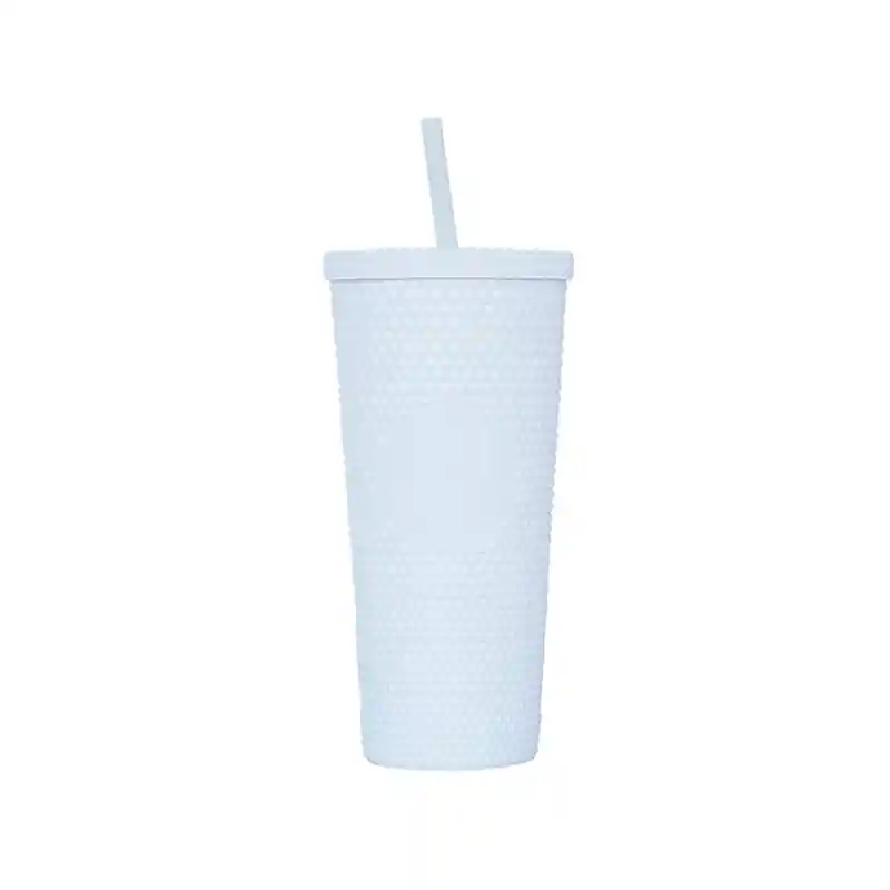 Pack 2 Vasos Blanco Tumbler Venti Con Bombilla 1000ml / 700ml