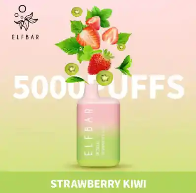 Elfbar Strawberry Kiwi Con Nicotina Vaper Desechable 5000 Puffs