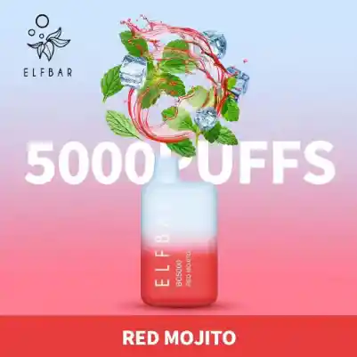 Elfbar Red Mojito Con Nicotina Vaper Desechable 5000 Puffs