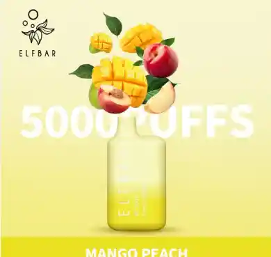 Elfbar Mango Peach Con Nicotina Vaper Desechable 5000 Puffs