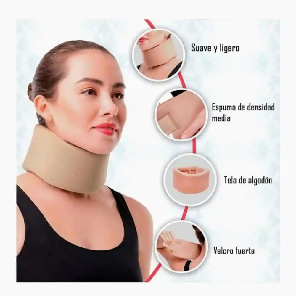 Cuello Ortopédico Cervical - Color Piel - Talla L