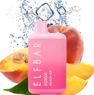 Elfbar Peach Icecon Nicotina Vaper Desechable 5000 Puffs