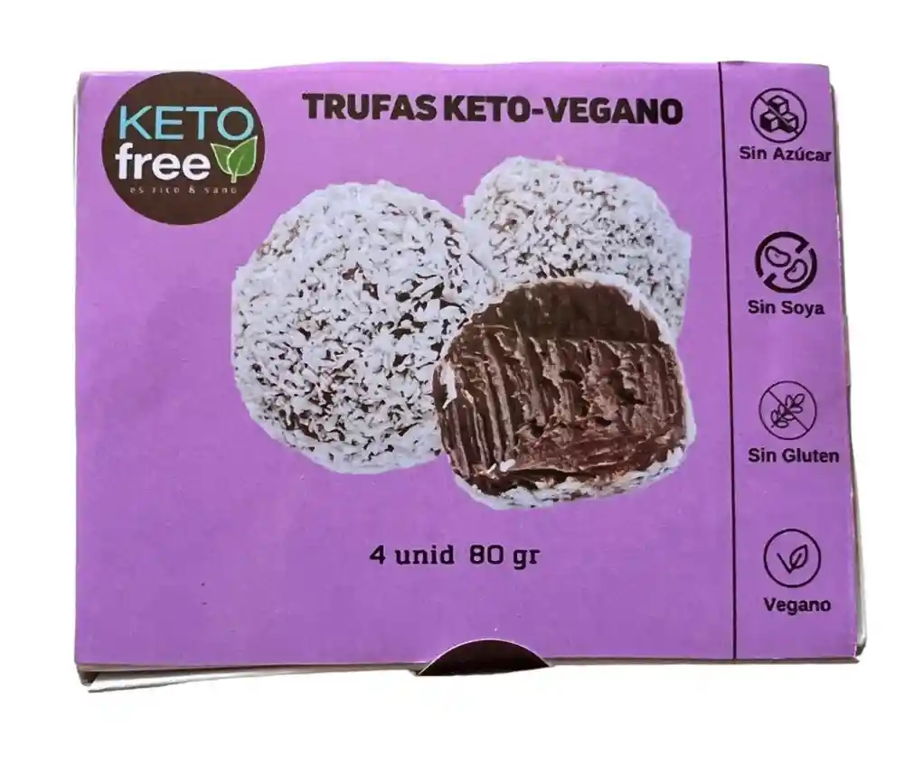 Trufas Keto (veganas, Sin Gluten) 4 Unid.