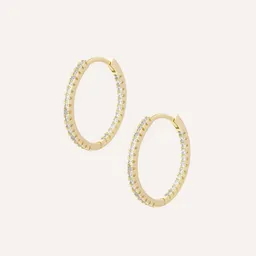 Argollas Swift Baño De Oro 20 Mm