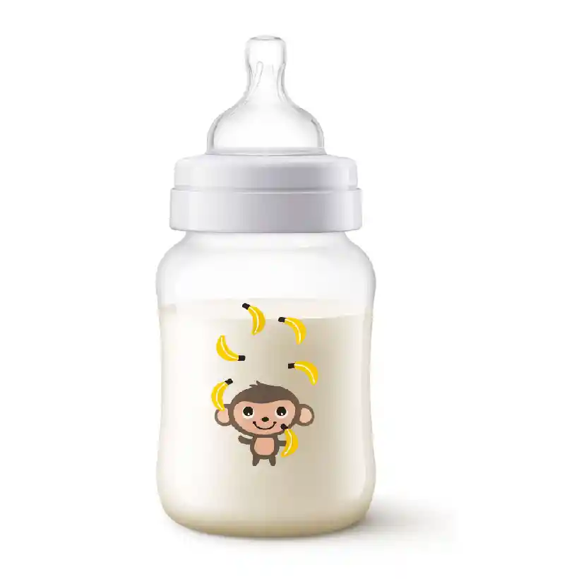 Pack Mamaderas Acti Colic Monito 260ml Y Tetina 6m