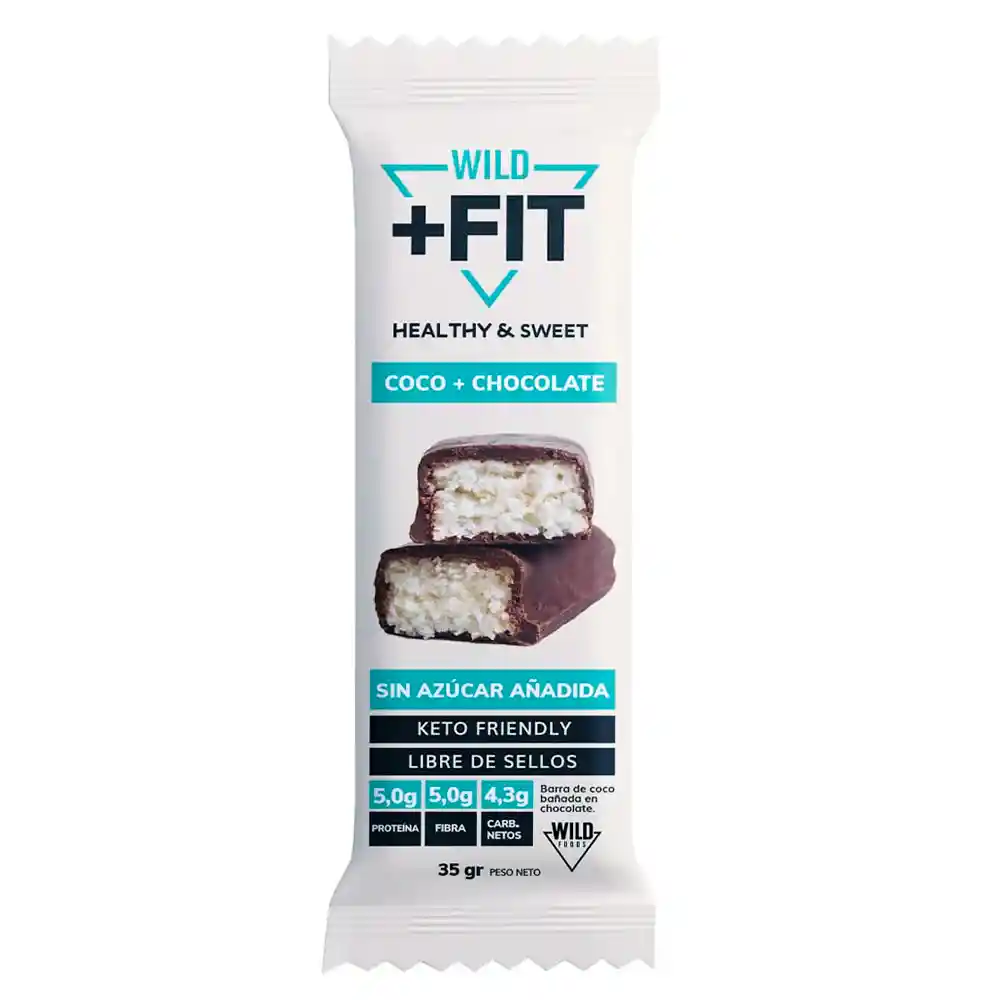 Barra Wild Fit 35 Grs Sabor Coco + Chocolate