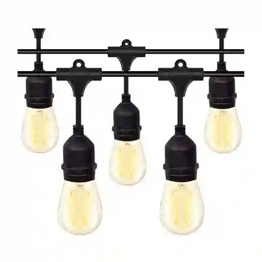 Guirnalda Porta Ampolletas E27 Exterior Eventos 10 Metros