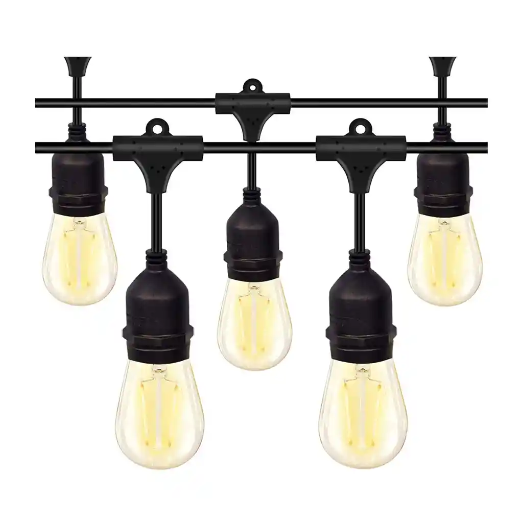 Guirnalda Porta Ampolletas E27 Exterior Eventos 10 Metros