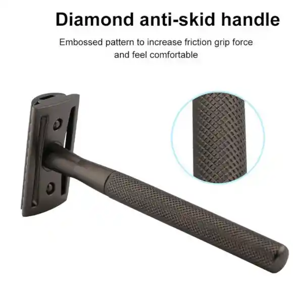 Maquina De Afeitar Tradicional Baili Gris Plomo