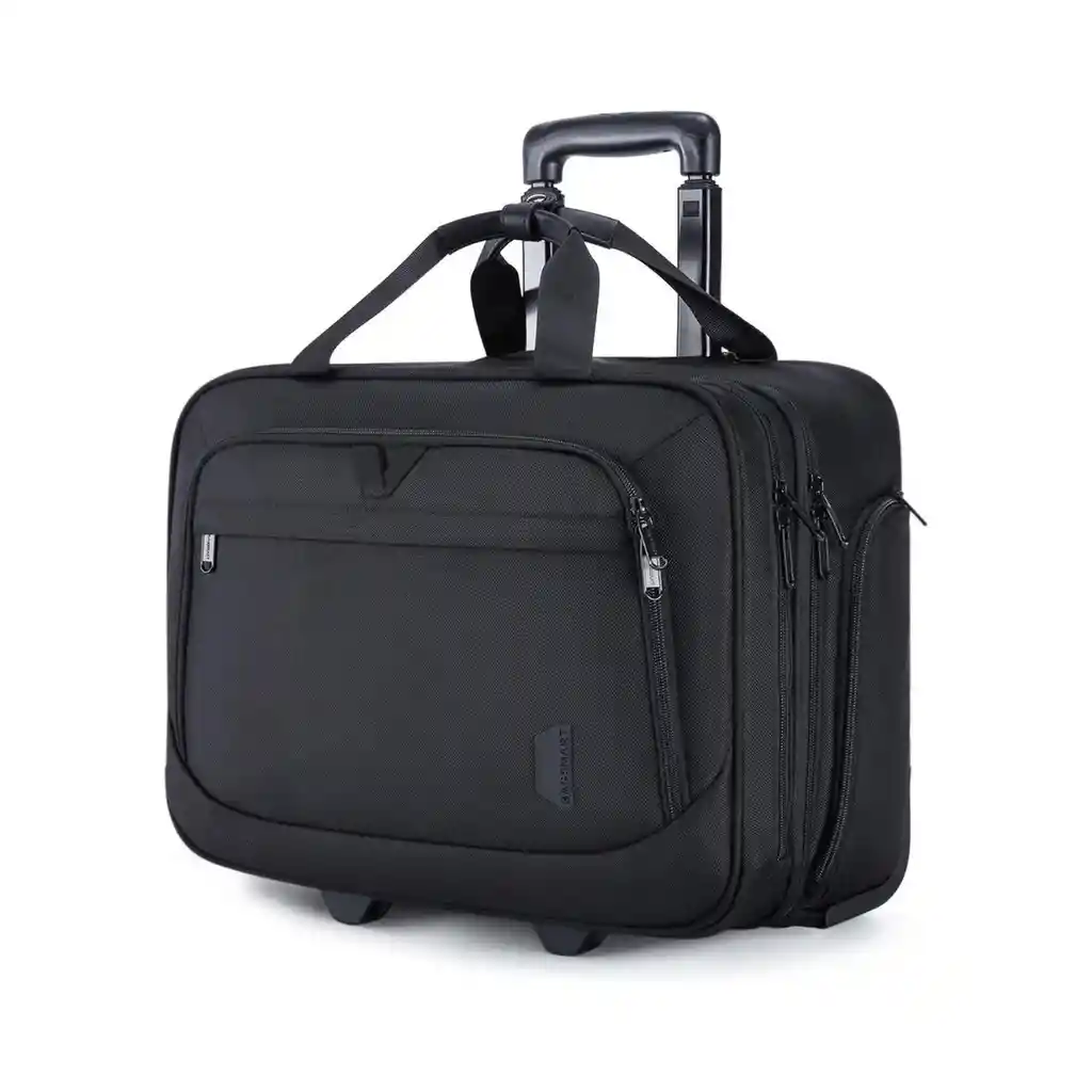 Bagsmart Maletín Viajero Con Ruedas Para Notebook 17.3" - Negro