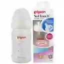 Mamadera Ancha Vidrio Pigeon Soft Touch 160ml