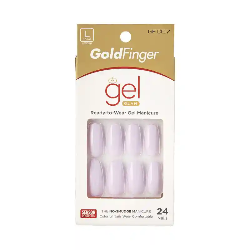 Uñas Kiss Goldfinger -lila