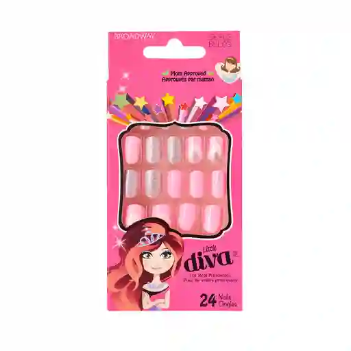 Uñas Impress Little Diva - Pink Sticker Nails