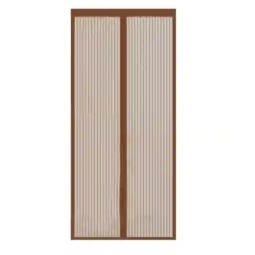 Malla Cortina Puerta Magnético Mosquitos Insectos Café