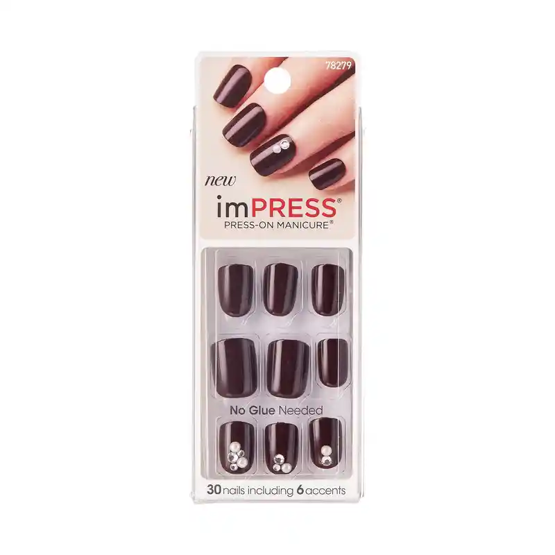 Uñas Impress - Crystal Brown