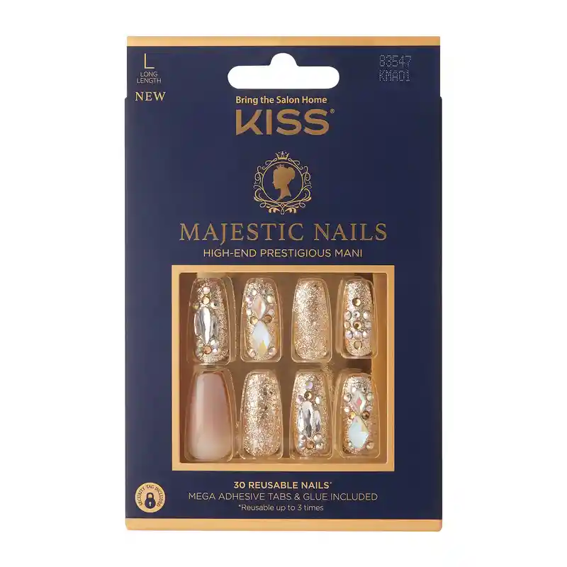 Uñas Kiss Majestic - My Crown