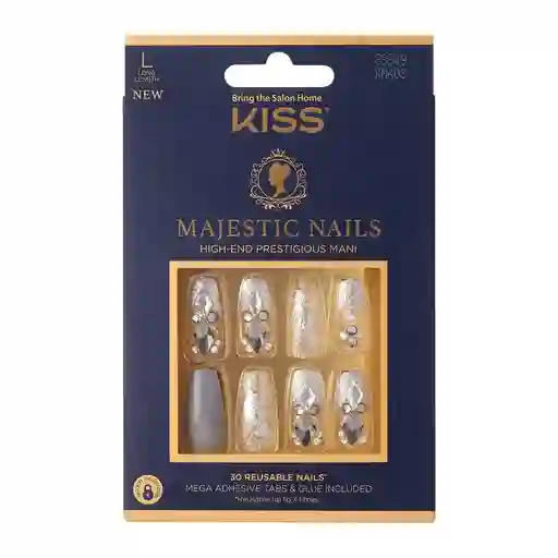 Uñas Kiss Majestic - Sparkle